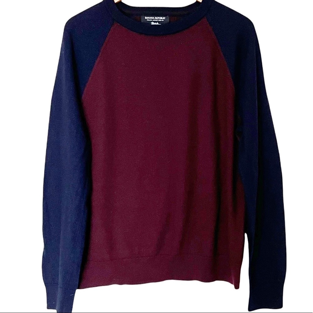 Banana Republic Italian Merino Wool Crewneck Sweater Size XL